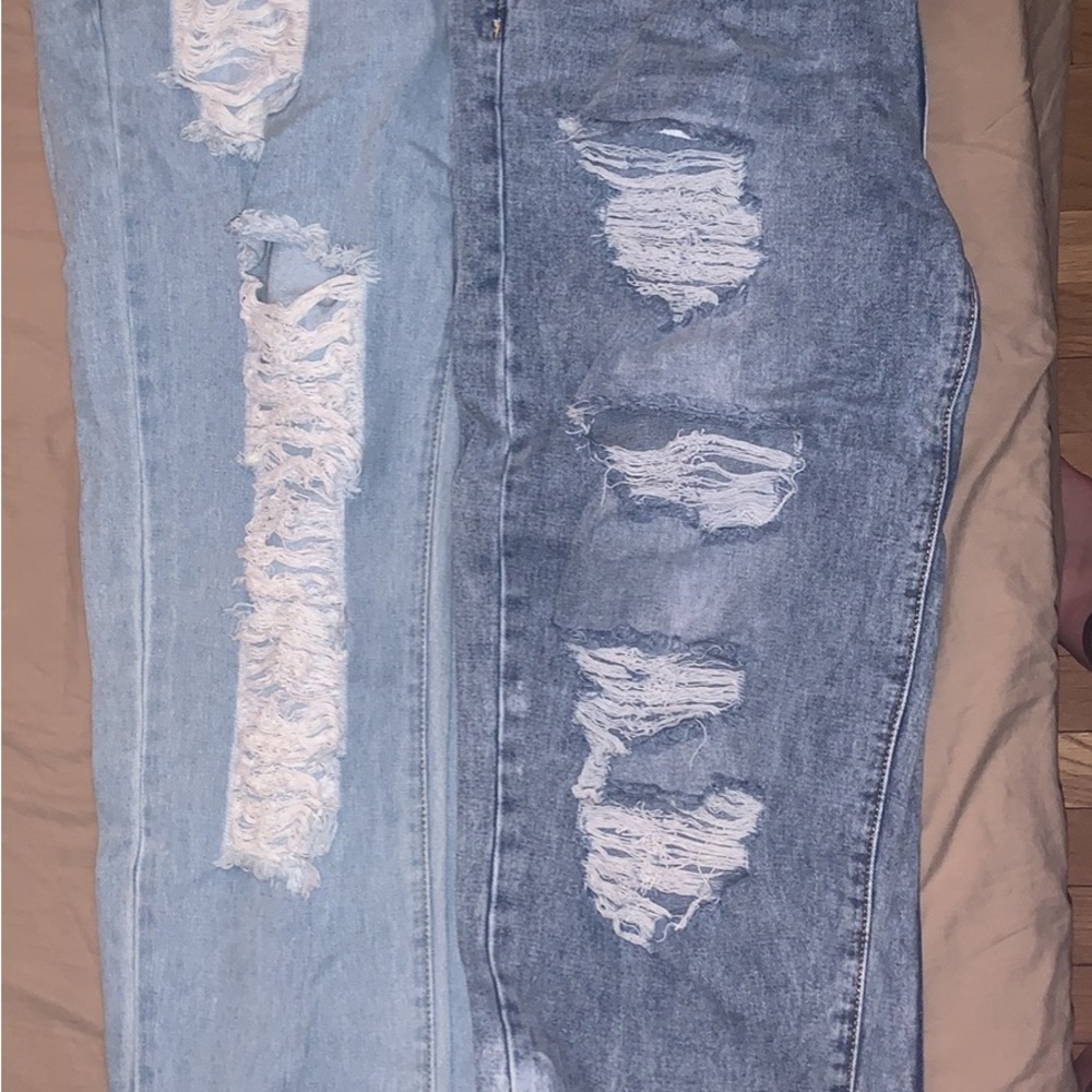 Shein Size Large Demim Ripped Jeans